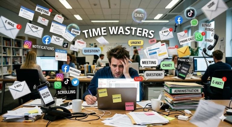 Afbeelding Direct veel meer tijd winnen? ‘Manage’ je tijdsverslinders!